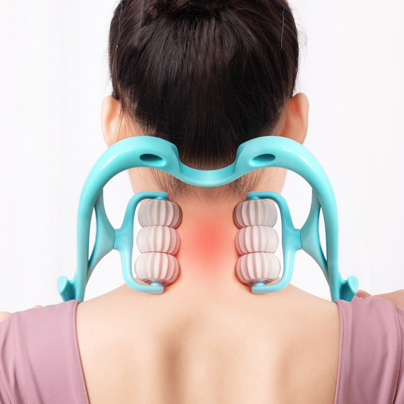 Luxury 6-Roller Neck & Body Massager – Deep Tissue Manual Therapy