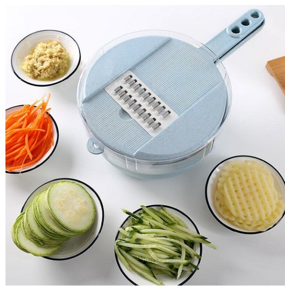 Professional 8-in-1 Mandoline Slicer Set - Stainless Steel Vegetable Cutter
