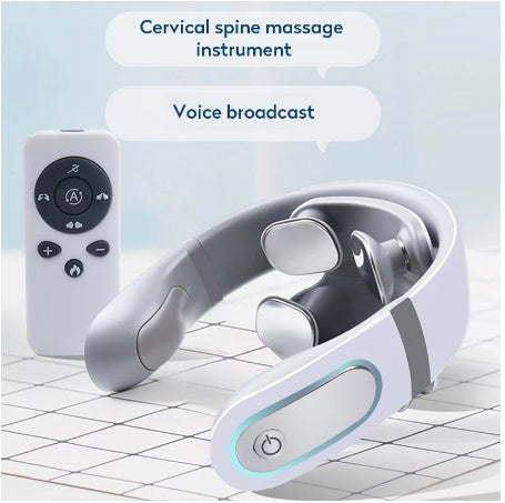 Luxury 4D Shiatsu Neck Massager - Wireless Cervical Massage with Heat Therapy
