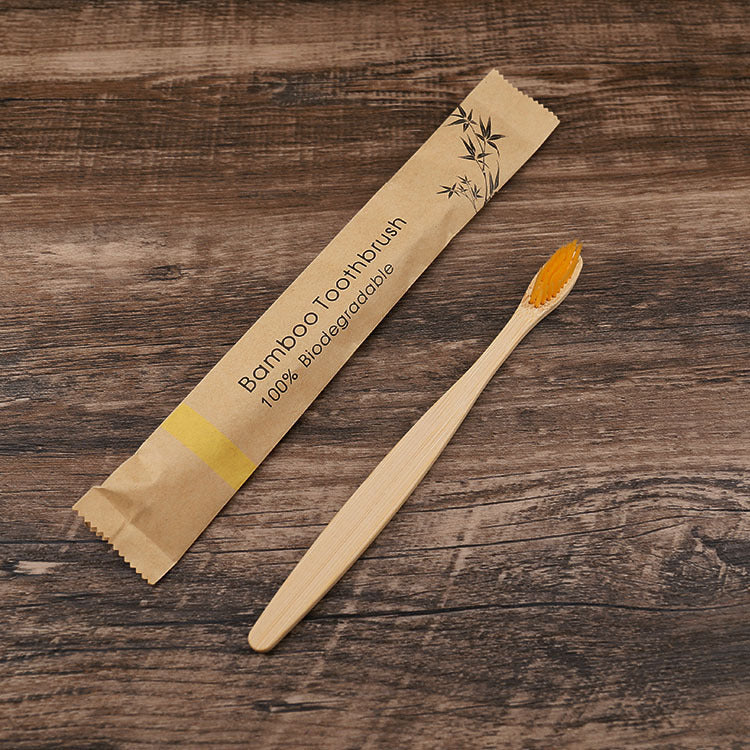 Eco-Friendly Bamboo Toothbrush Set (10 Pack) - Soft Charcoal Bristles, Biodegradable Handle