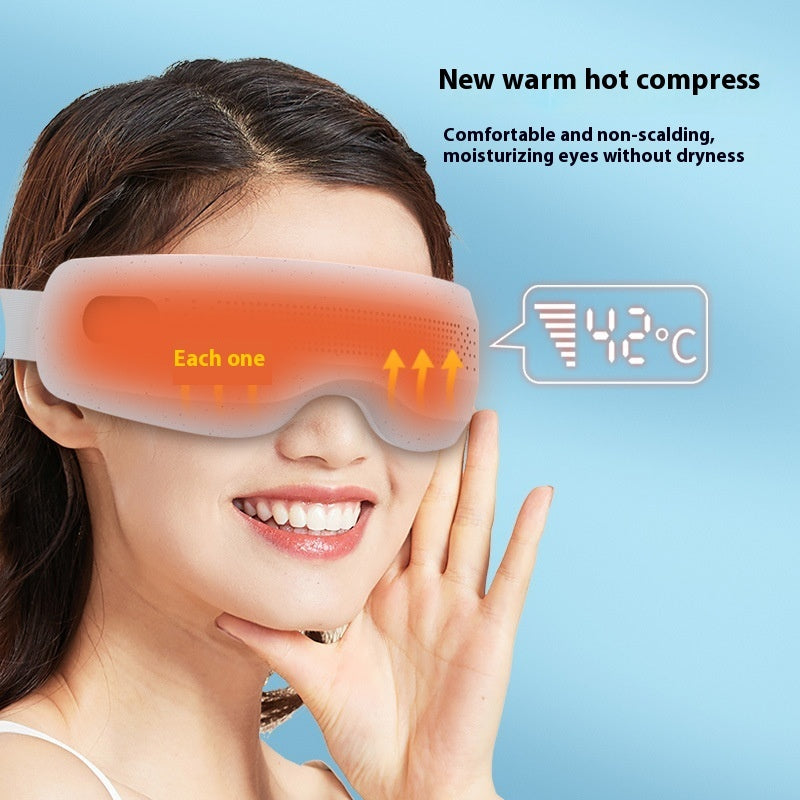 Luxury Smart Eye Massager with Heat & Music - Bluetooth Visual Relief