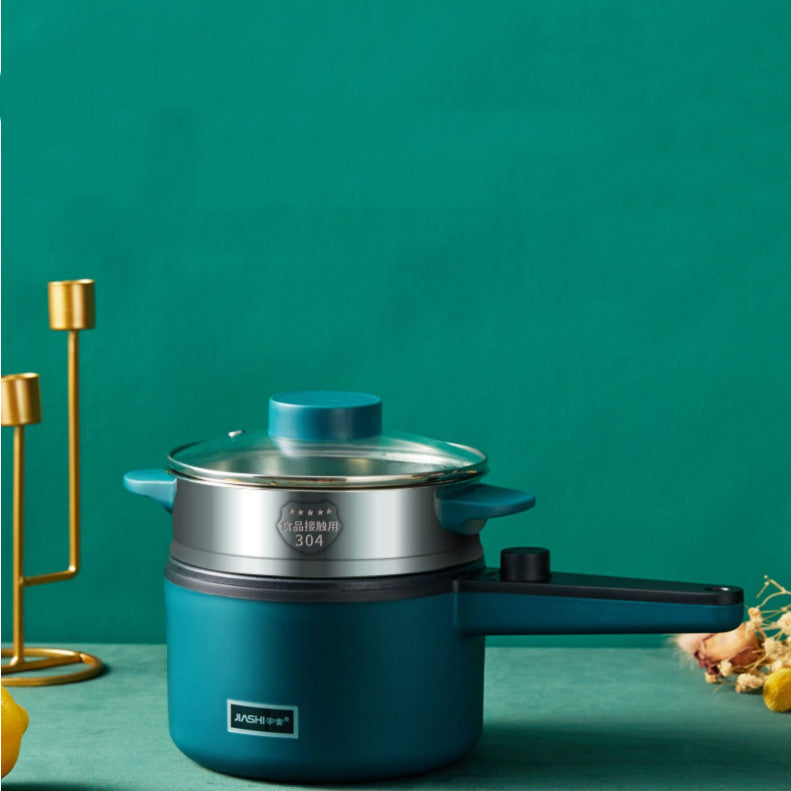 Luxury Mini Electric Cooking Pot – 1.2L Multifunctional Smart Noodle Maker & Soup Warmer