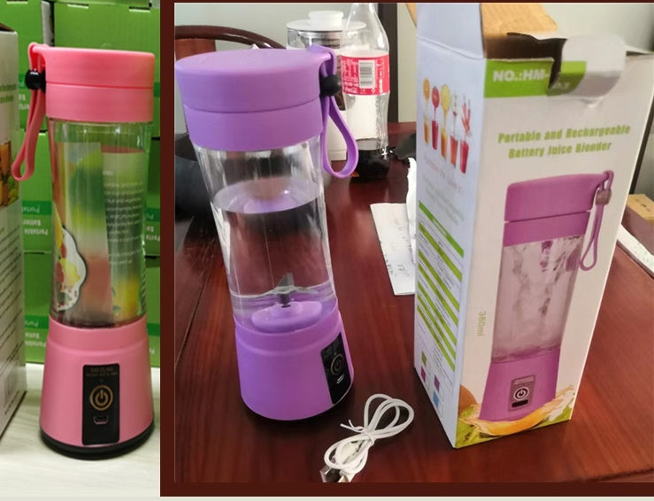 Luxury USB Rechargeable Portable Blender - 6-Blade Mini Smoothie Maker