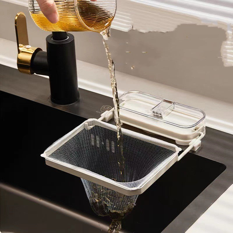 Luxury Sink Filter Rack – Premium Suction Cup Strainer for Effortless Kitchen Cleanup