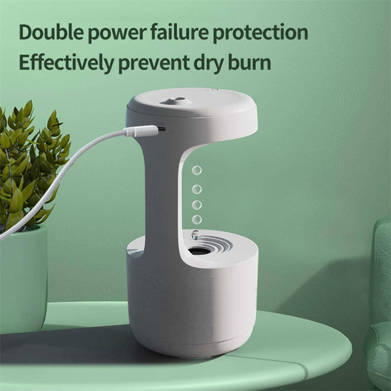 Anti-Gravity Humidifier with Aroma Diffuser | Smart LED Display & Ultra-Quiet Operation