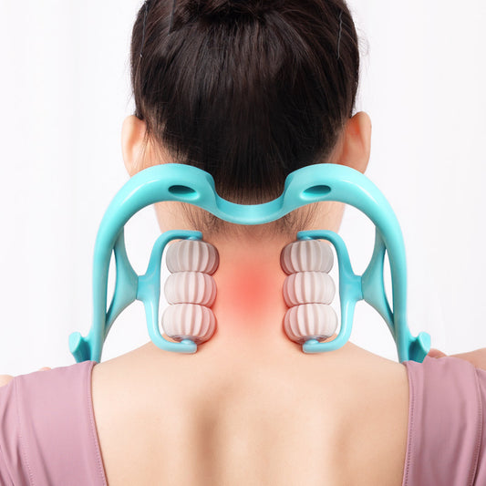 Luxury 6-Roller Neck & Body Massager – Deep Tissue Manual Therapy