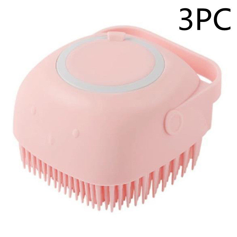 Premium Silicone Pet Bath Gloves – 2-in-1 Massage & Shampoo Brush