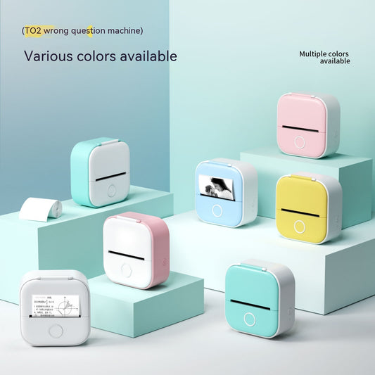 Phomemo T02 Mini Bluetooth Thermal Printer - Portable Inkless Label Maker