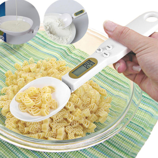 Precision Digital Kitchen Scale with LCD Display - 500g/0.1g Accuracy Measuring Spoon