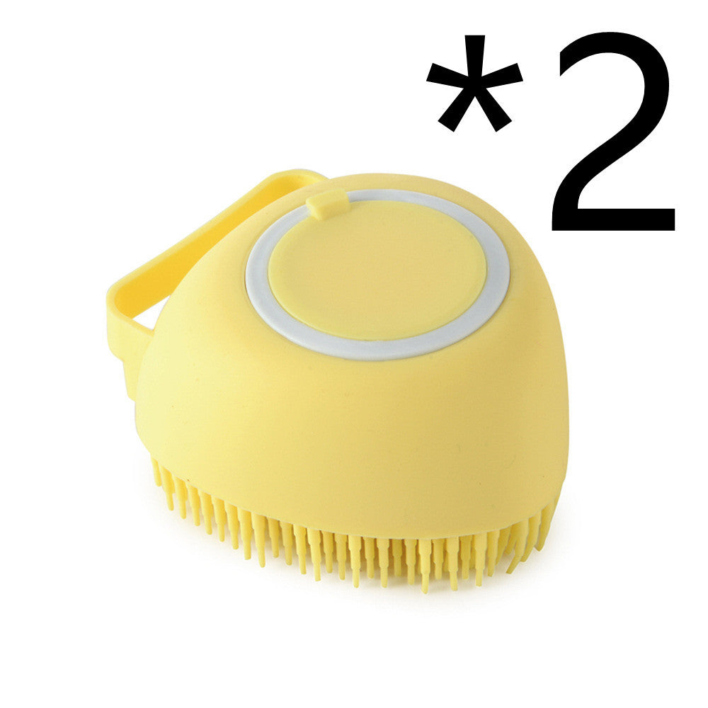 Premium Silicone Pet Bath Gloves – 2-in-1 Massage & Shampoo Brush