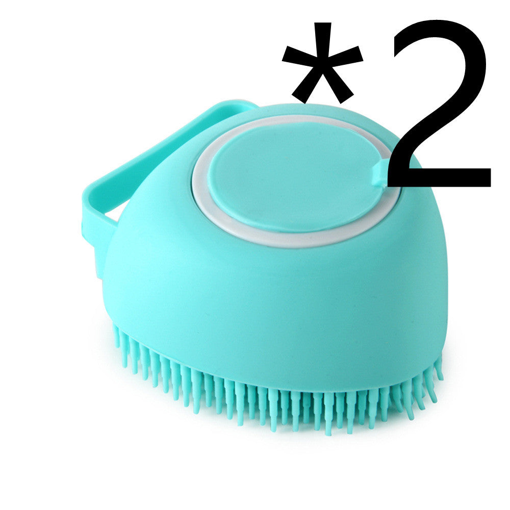 Premium Silicone Pet Bath Gloves – 2-in-1 Massage & Shampoo Brush