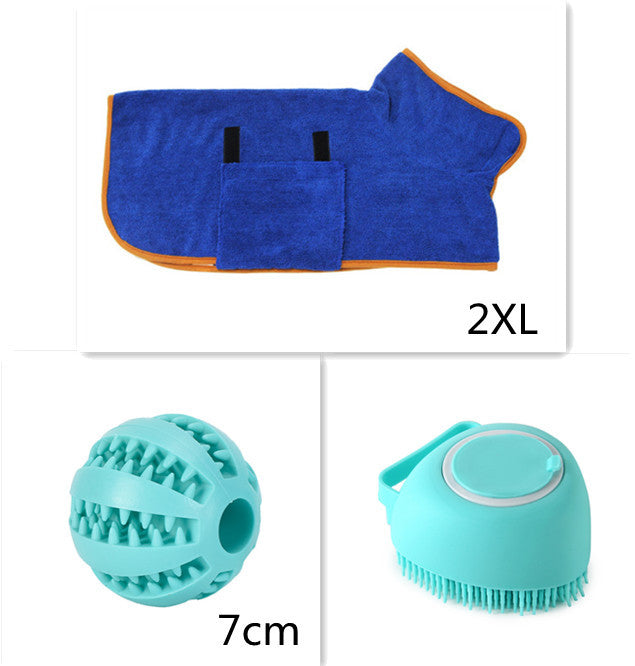 Premium Silicone Pet Bath Gloves – 2-in-1 Massage & Shampoo Brush