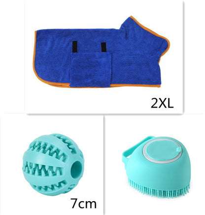 Premium Silicone Pet Bath Gloves – 2-in-1 Massage & Shampoo Brush