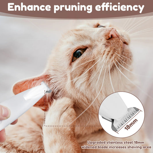 LED Dog Paw Trimmer | Rechargeable, Waterproof Pet Grooming Clipper