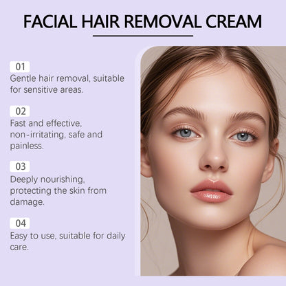 Luxury Facial Hair Removal Cream | Shea Butter & Centella Asiatica