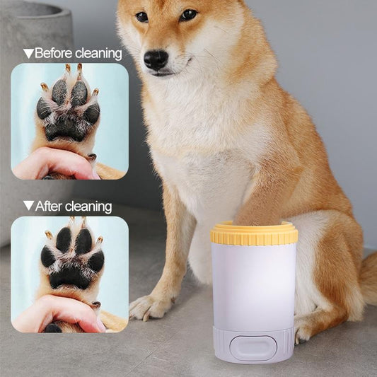 Luxury No-Electric Dog Paw Cleaner – Gentle Silicone Brush for Spotless Paws