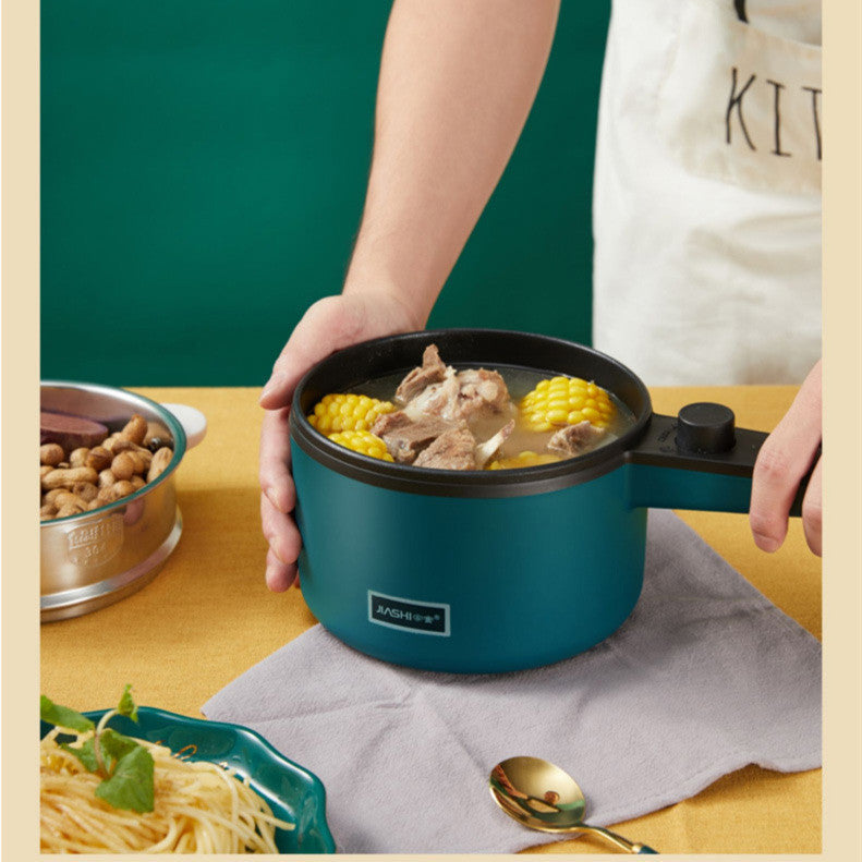 Luxury Mini Electric Cooking Pot – 1.2L Multifunctional Smart Noodle Maker & Soup Warmer