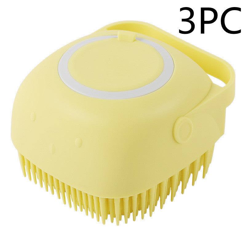 Premium Silicone Pet Bath Gloves – 2-in-1 Massage & Shampoo Brush