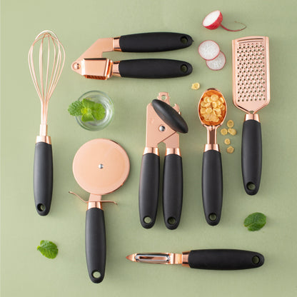 Luxury Rose Gold Kitchen Tool Set – 7-PC Stainless Steel Culinary Essentials