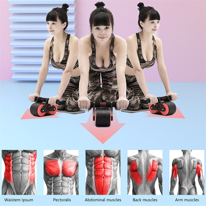 Automatic Rebound Ab Roller Wheel – Premium Core Trainer for Home Fitness & Waist Sculpting