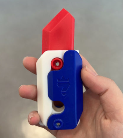 Gravity Flipping Carrot Knife Toy | 3D Printed Stress Reliever