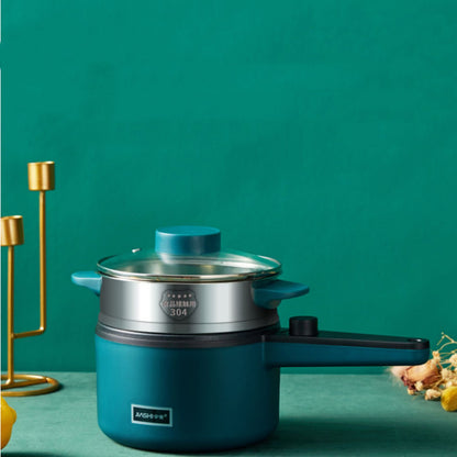Luxury Mini Electric Cooking Pot – 1.2L Multifunctional Smart Noodle Maker & Soup Warmer