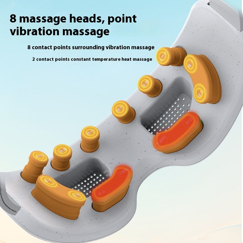 Luxury Smart Eye Massager with Heat & Music - Bluetooth Visual Relief