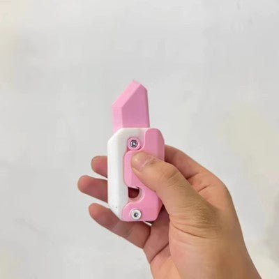 Gravity Flipping Carrot Knife Toy | 3D Printed Stress Reliever