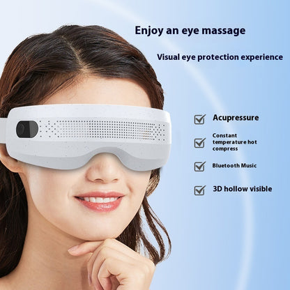 Luxury Smart Eye Massager with Heat & Music - Bluetooth Visual Relief