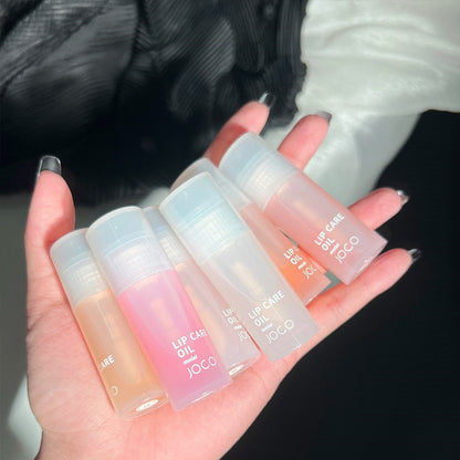 Luxury Lip Care Oil - 6-in-1 Moisturizing Lip Gloss & Balm - Hydrating Transparent Lip Treatment