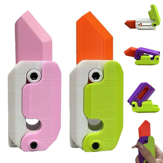 Gravity Flipping Carrot Knife Toy