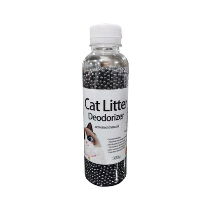Activated Carbon Cat Litter Deodorizer Beads | Long-Lasting Odor