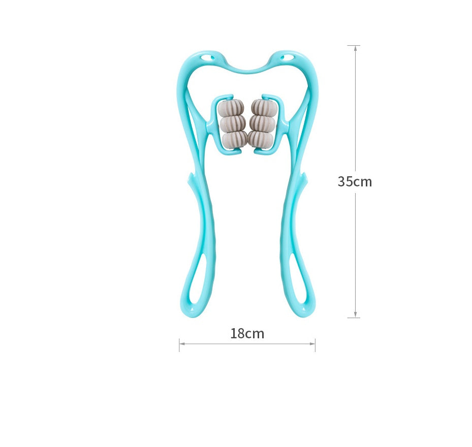 Luxury 6-Roller Neck & Body Massager – Deep Tissue Manual Therapy
