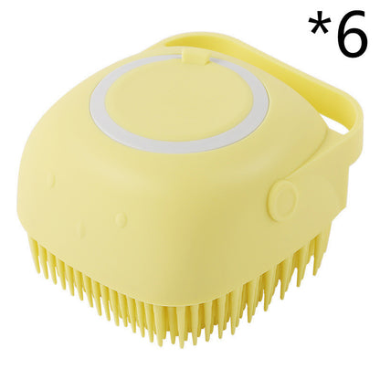 Premium Silicone Pet Bath Gloves – 2-in-1 Massage & Shampoo Brush
