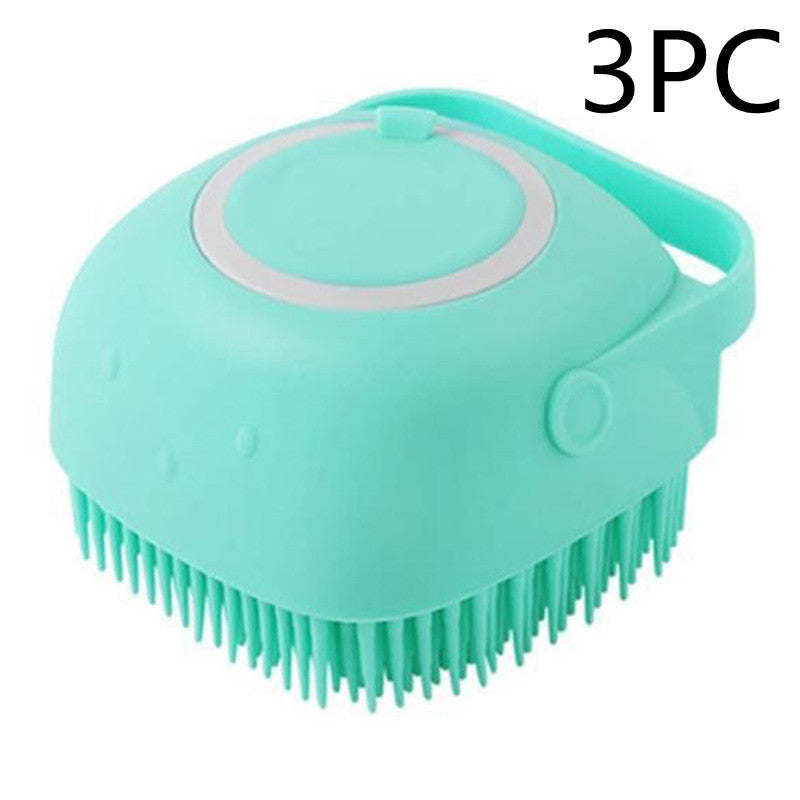 Premium Silicone Pet Bath Gloves – 2-in-1 Massage & Shampoo Brush