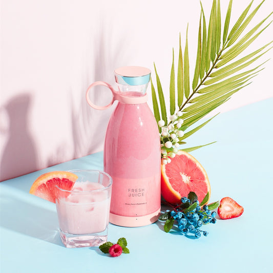 Luxury 350ML USB-C Rechargeable Blender - 4-Blade Professional Smoothie Maker
