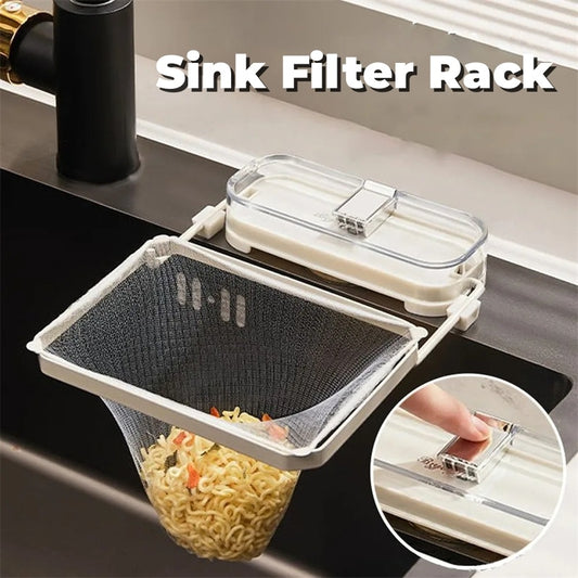 Luxury Sink Filter Rack – Premium Suction Cup Strainer for Effortless Kitchen Cleanup