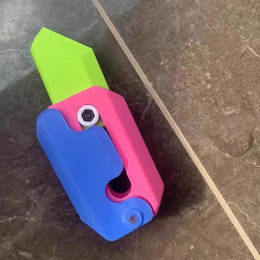 Gravity Flipping Carrot Knife Toy | 3D Printed Stress Reliever