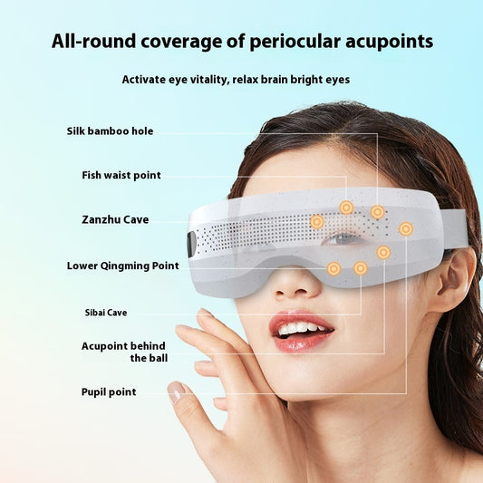 Luxury Smart Eye Massager with Heat & Music - Bluetooth Visual Relief