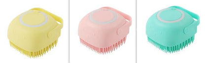 Premium Silicone Pet Bath Gloves – 2-in-1 Massage & Shampoo Brush